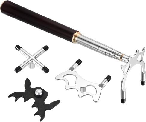 PATIKIL Retractable Billiards Cue Stick Bridge, Pool Cue Accessory with Removable Metal for Pool Table Competition in Saudi Arabia