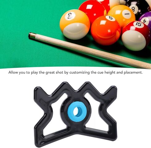Fockety Pool Billiard Cue Bridge Head, Sturdy Plastic Custom Height Pool Cue Accessory Non Slip Easy Installation and Disassembly Billiards Bridge Head for Most Billiard Cues in Saudi Arabia