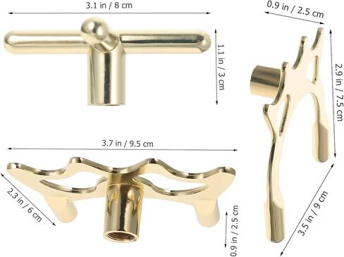 3pcs Metal Snooker Pool Bridge Heads Set with Cross, Low and High Forks, Rust-Proof Professional Billiard Accessories for Game Room and Table Play in Saudi Arabia
