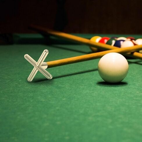 3pcs Metal Snooker Pool Bridge Heads Set with Cross, Low and High Forks, Rust-Proof Professional Billiard Accessories for Game Room and Table Play in Saudi Arabia