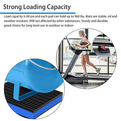 4 Pack Rubber Anti Vibration Pads, 4'' x 4'' x 7/8'' Heavy Duty EVA Sound Isolation Pads, for Compressor, Air Conditioner, Washing Machine, Dryer, Treadmill in Kuwait