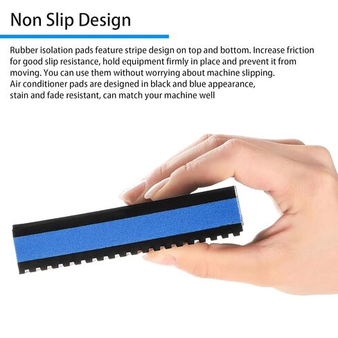 4 Pack Rubber Anti Vibration Pads, 4'' x 4'' x 7/8'' Heavy Duty EVA Sound Isolation Pads, for Compressor, Air Conditioner, Washing Machine, Dryer, Treadmill in Kuwait