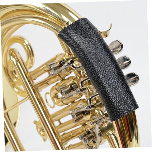 Totority French Horn وسادة احتكاك واقية من جلد البقر واقي اليد غير قابل للانزلاق غطاء مقاوم للتآكل لممارسة أداء الموسيقى، ملحقات أداة سهلة التركيب in Kuwait