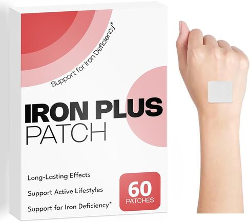 Iron Topical Patch – Easy to Use, 60 Days Supply – Sugar-Free, Latex-Free, Natural Alternative – Supports Daily Wellness & Vitality in Kuwait