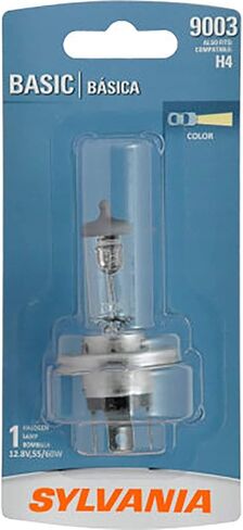 SYLVANIA - 9003 (H4) Basic - Halogen Bulb for Headlight, Fog, and Daytime Running Lights (Contains 1 Bulb) in Saudi Arabia