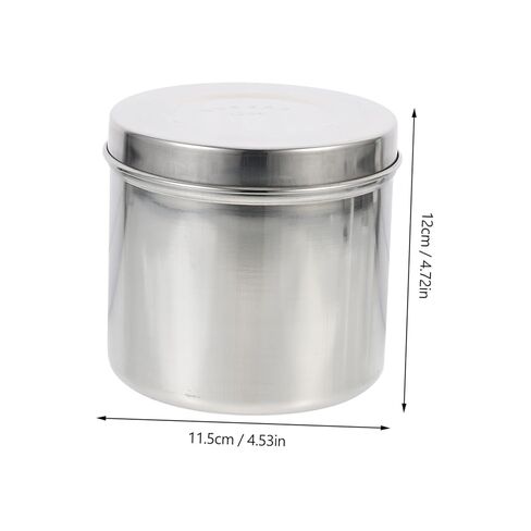 Gatuida 1pc Stainless Steel Unguent Storage Jar Iodine Resistant Dressing Container for Salons Lightweight Compact Design for Easy Carrying and Storage in Saudi Arabia