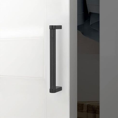 10 Pack 5 inch(128mm) Black Kitchen Cabinet Handles Knurled Cabinet Pulls Black Drawer Pulls Kitchen Cabinet Hardware Handles Dresser Handles in Kuwait