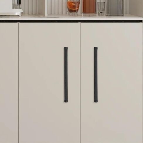 10 Pack 5 inch(128mm) Black Kitchen Cabinet Handles Knurled Cabinet Pulls Black Drawer Pulls Kitchen Cabinet Hardware Handles Dresser Handles in Kuwait