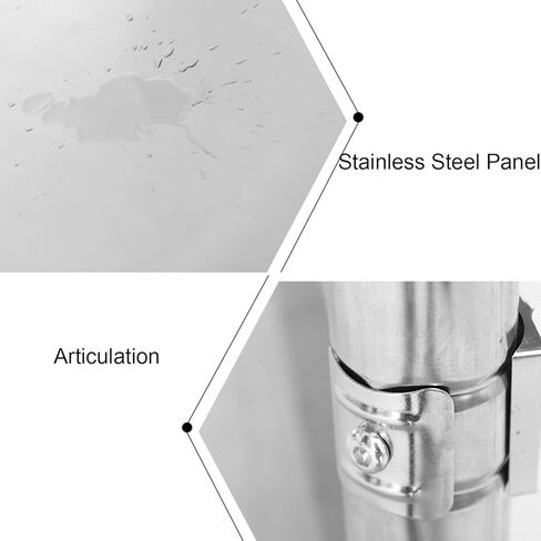 طاولة إعداد الطعام من طبقتين، طاولة عمل تجارية من الفولاذ المقاوم للصدأ، منضدة مطبخ شديدة التحمل مع أقدام قابلة للتعديل ودعم شعاع سفلي in Kuwait