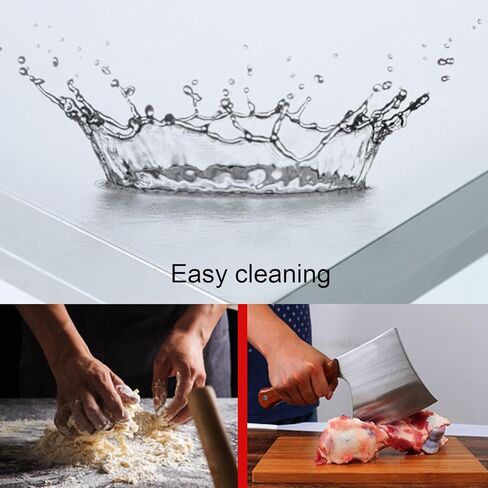 طاولة عمل تجارية مزدوجة شديدة التحمل لتحضير الطعام، طاولة عمل مطبخ مفتوحة مع أرجل قابلة للتعديل (60 × 80 × 80 سم / 23.6 × 31.5 × 31.5) in Kuwait