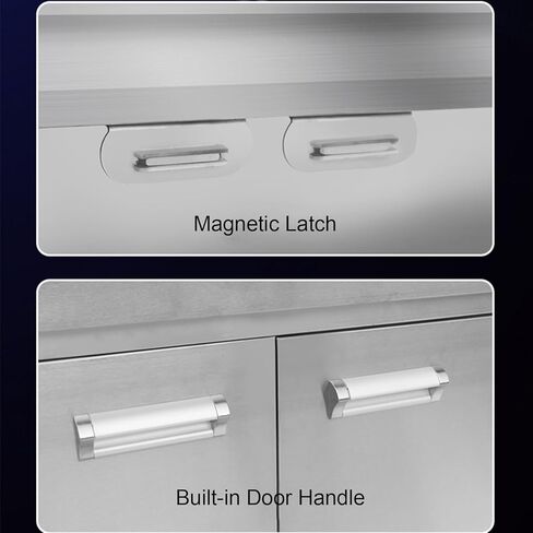 أسطح عمل المطبخ المصنوعة من الفولاذ المقاوم للصدأ، طاولات إعداد الباب المنزلق، طاولات إعداد المكونات الثقيلة وطاولات العمل (100 × 60 × 80 سم / 39.4 × 23.6 × 31.5) in Kuwait