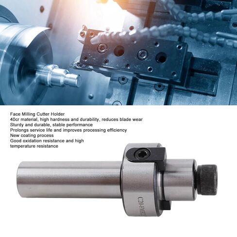 Face Mill Cutter Holder CNC Lathe Workpiece Milling Machining Cutting Tool Alloy Steel in Saudi Arabia
