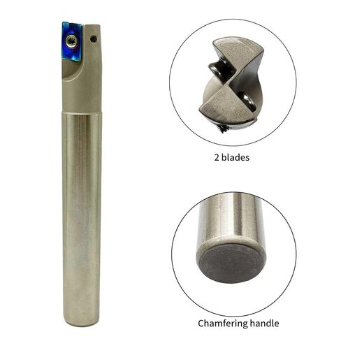 2inch R8-FMB22 Face Mill Arbor with BAP400R 50-22-4T Face Milling Holder Shell Cutter and 10pcs Golden APMT1604 Inserts 3/4in Round Shank Boring Bar with 12pcs Blue APMT1604 Inserts in Kuwait