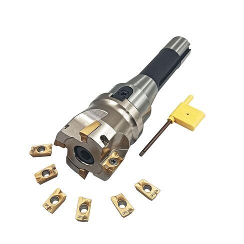 2inch R8-FMB22 Face Mill Arbor with BAP400R 50-22-4T Face Milling Holder Shell Cutter and 10pcs Golden APMT1604 Inserts 3/4in Round Shank Boring Bar with 12pcs Blue APMT1604 Inserts in Kuwait