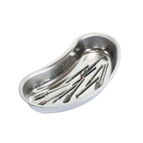 صينية الكلى من الفولاذ المقاوم للصدأ مقاس 8 بوصات، وعاء تقيؤ الحوض للضمادات المتسخة، أدوات مختبر الأسنان القابلة لإعادة الاستخدام، طبق الكلى المعدني in Kuwait