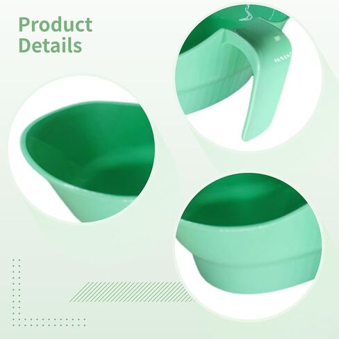 حوض إميسيس لكبار السن، كوب غسول الفم قابل لإعادة الاستخدام بمقبض، حاوية للعناية بالفم مقاومة للانسكاب، حجم 31.75 أونصة (900 مل)، مريح وسهل الاستخدام للمرضى طريح الفراش in Kuwait