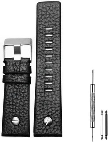 28mm Spring Bar Leather Replacement Straps Compatible with Diesel Leather Watch Band Strap in Saudi Arabia
