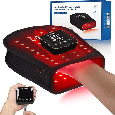 Red Light Therapy Devices 880nm LED Near Infrared for Hand Pain Relief Mitten Double Side pad for Sport Pain Fingers in Saudi Arabia