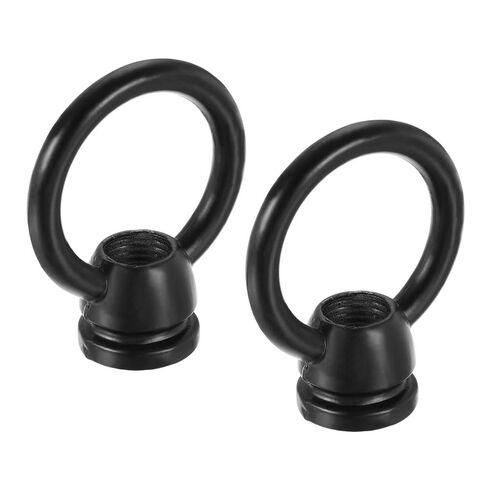 4 Pack Ring Shape Eye Nuts M10 Female Thread Lifting Eye Bolt Fastener Loop Lamp Nuts for Home Garden Hanging Lamps Chandelier (Chrome) in Saudi Arabia