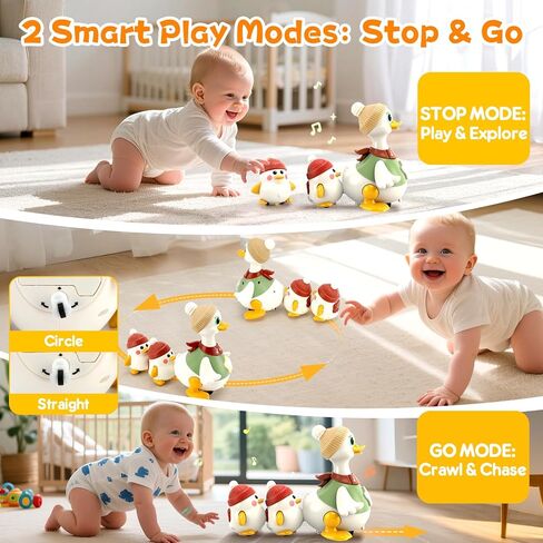 لعبة Ketiee Dancing Duck For Baby 6-36 أشهر: لعبة مزرعة بالبط للرضيع للرضع وقت بطن ، وألعاب البطة المتأرجحة مع الموسيقى والضوء للأطفال الصغار في وقت مبكر ، والهدايا الوحيدة عيد ميلاد عيد الميلاد-الوحدة الموثوق بها in Kuwait