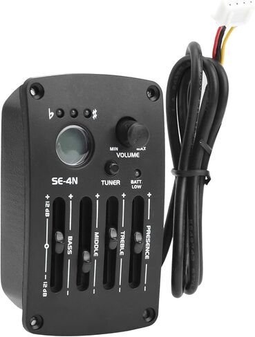 معادل EQ لاقط صوتي، التقاطات جيتار صوتي 4 نطاقات معادل EQ Preamps Piezo Pickup نظام موالف لوني ملحقات أدوات صوتية SE‑4N in Saudi Arabia
