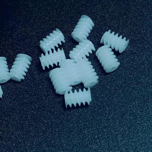 10pcs 0.3 Module Plastic Mini Worm Gear 0.65mm Inner Hole 0.3M 3.5x5mm Worm Gear 0.7mm Tight Fit Shaft DIY Toy Worm Rod Industry in Saudi Arabia