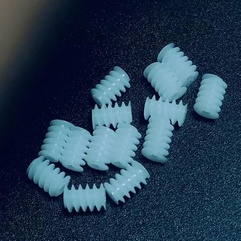 10pcs 0.3 Module Plastic Mini Worm Gear 0.65mm Inner Hole 0.3M 3.5x5mm Worm Gear 0.7mm Tight Fit Shaft DIY Toy Worm Rod Industry in Saudi Arabia