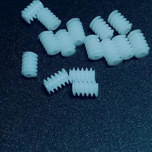 10pcs 0.3 Module Plastic Mini Worm Gear 0.65mm Inner Hole 0.3M 3.5x5mm Worm Gear 0.7mm Tight Fit Shaft DIY Toy Worm Rod Industry in Saudi Arabia