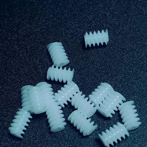 10pcs 0.3 Module Plastic Mini Worm Gear 0.65mm Inner Hole 0.3M 3.5x5mm Worm Gear 0.7mm Tight Fit Shaft DIY Toy Worm Rod Industry in Saudi Arabia