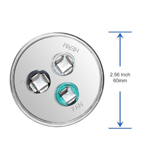 45+5uF 45/5 MFD ±6% 370V/440V CBB65B AC Capacitor, Dual Run Round Capacitor Replacement for HVAC Motor Start, Fan Start, Heat Pump, Condenser Straight Cool in Kuwait