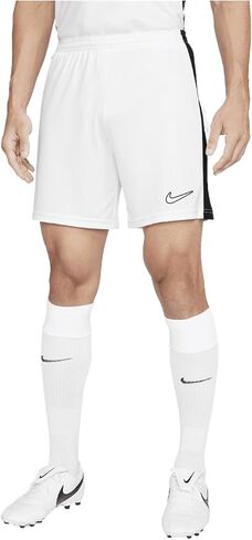 Nike Dri-FIT Academy Men's Knit Soccer Shorts (US, Alpha, Medium, Regular, Regular, Black/White/Black/White) in Saudi Arabia