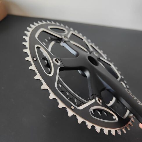 CDHPOWER Double Chainring Crankset 53/39T 170mm Crankarm 130 BCD Crankset Square Taper for Mountain Road Bike Fixed Gear Bicycle in Saudi Arabia
