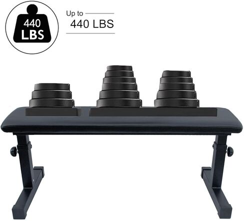 Flat Weight Bench - Home Dumbbell Stool for Fitness & Strength Training in Saudi Arabia
