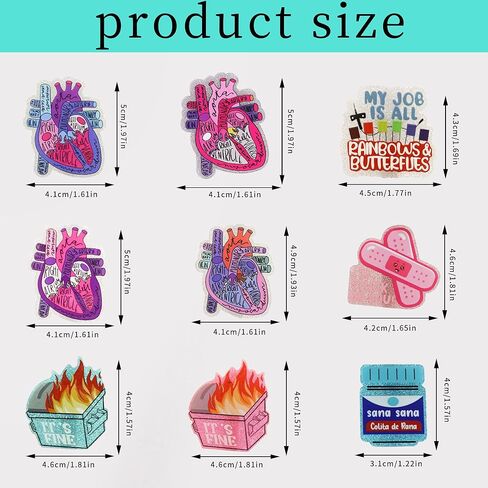 9 قطع من سحر سماعة الطبيب، إكسسوارات سماعة الطبيب للممرضات، سحر سماعة الطبيب الشخصية، زخارف سحرية فريدة من نوعها، علامة سماعة الطبيب، ملحقات سماعة الطبيب المتوافقة in Kuwait