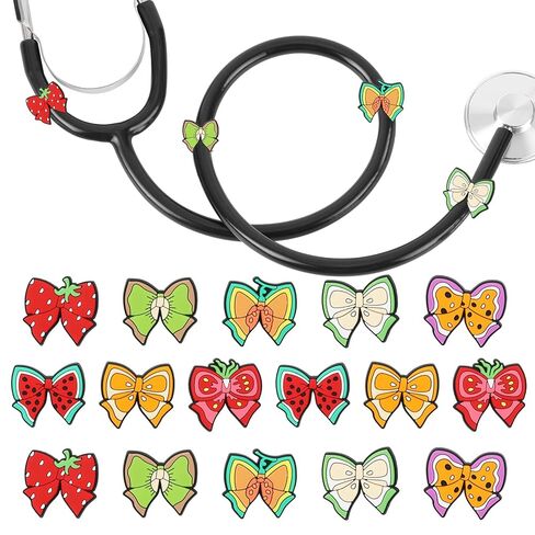 Stethoscope Charms Tag for Nurse - 18Pcs Dumpster Fire Theme Stethoscopes Soft Rubber Pendants for Nurses Doctors PEDS Vet Medical Workers, Gift for Nursing Students in Saudi Arabia