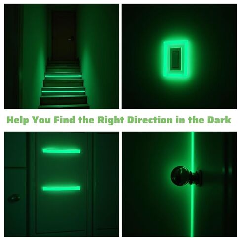 TIESOME Neon Reflective Tape 0.4In x 26 Feet, Safety Warning Glow in The Dark Tape High Viscosity Waterproof Durable Lasting Outdoor DOT Auto Stickers for Bikes Trailers Trucks(Fluorescent) in Saudi Arabia