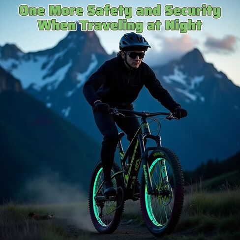 TIESOME Neon Reflective Tape 0.4In x 26 Feet, Safety Warning Glow in The Dark Tape High Viscosity Waterproof Durable Lasting Outdoor DOT Auto Stickers for Bikes Trailers Trucks(Fluorescent) in Saudi Arabia