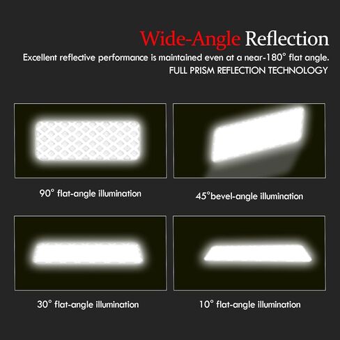 20 Pack Reflective Stickers, Waterproof Reflective Tape for Car, Bike, Helmet, Mailbox, Trailer - High Visibility Safety Strips for Trucks, Motorcycles, Luggage, Outdoor Gear (1.18 x 3.15 Inch Random） in Saudi Arabia