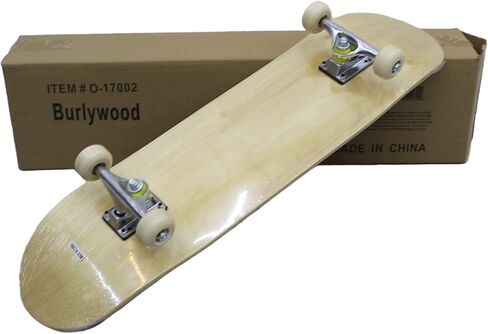 Runner Sports Complete Full Size Standard Maple Deck Skateboard (Natural Wood) in Saudi Arabia