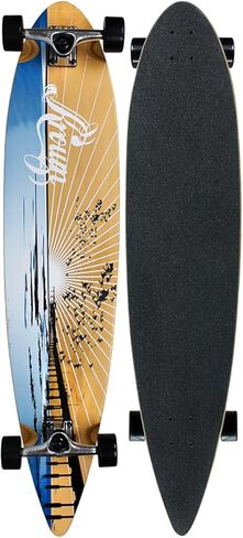TGM Skateboards Krown Longboard 9 x 43 Pintail Maple - Choose Your Graphic in Saudi Arabia