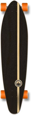 Yocaher Longboard Skateboard Complete Kicktail Cruiser 40" x 10" w/Premium Black Grip Tape, Heavy Duty Aluminum Alloy Truck, 71mm Longboard Wheels (Complete - Kicktail - Blue N' Red) in Saudi Arabia