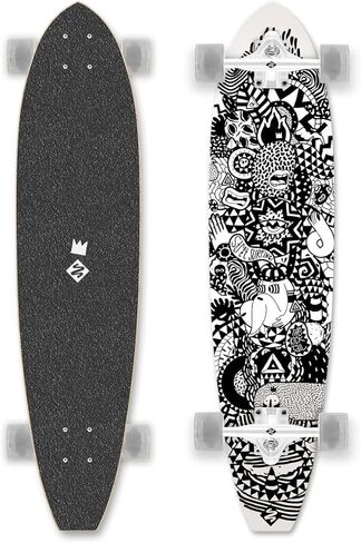 Streetsurfing None Street Surfing Kicktail Rumble Board, Black, 91 cm in Saudi Arabia