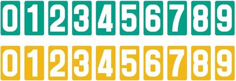 لوحة تسجيل الأرقام القابلة للطي المكونة من 6 أرقام لكرة الطائرة وكرة القدم والتنس in Kuwait