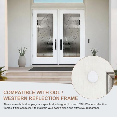 50 قطعة من سدادات إطار باب الدخول بقطر 5/16 بوصة × 1/4 بوصة متوافقة مع إطار الانعكاس ODL/الغربي، وسدادات ثقب المسمار لإطار نافذة الأبواب، وغطاء قابس ثقب المسمار الأبيض من السيليكون in Kuwait