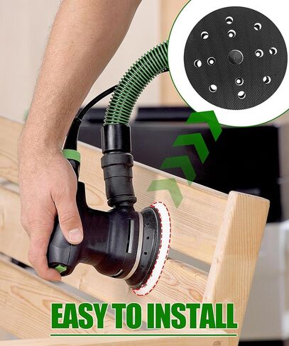 قطعتان من وسادة الصنفرة البديلة 492280 ETS 125 Eq صلبة 125 مم 5 بوصة، متوافقة مع وسادة الصنفرة Festool ETS 125، ES 125، ETSC 125 in Kuwait