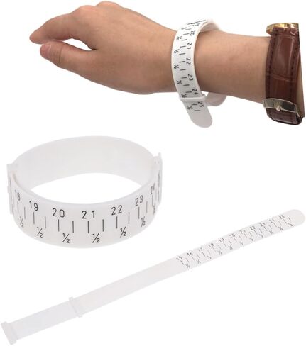 Gadpiparty 2Pcs Bracelet Measuring Ring Accurate Bangle Gauge Tool for Wrist Measurement Durable White Bracelet Measuring Tool for Jewelry Making and Sizing in Saudi Arabia