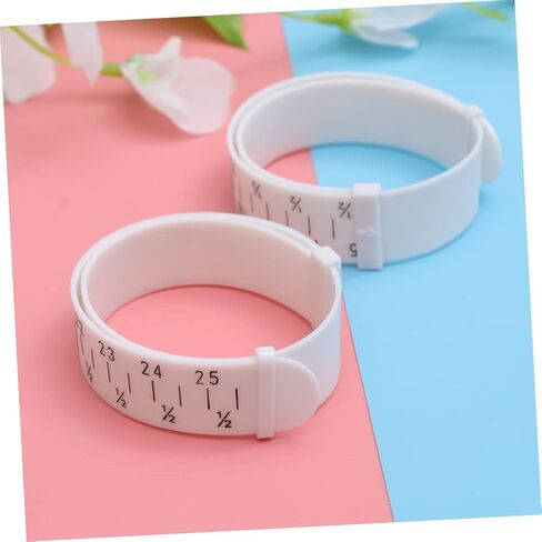 Gadpiparty 2Pcs Bracelet Measuring Ring Accurate Bangle Gauge Tool for Wrist Measurement Durable White Bracelet Measuring Tool for Jewelry Making and Sizing in Saudi Arabia