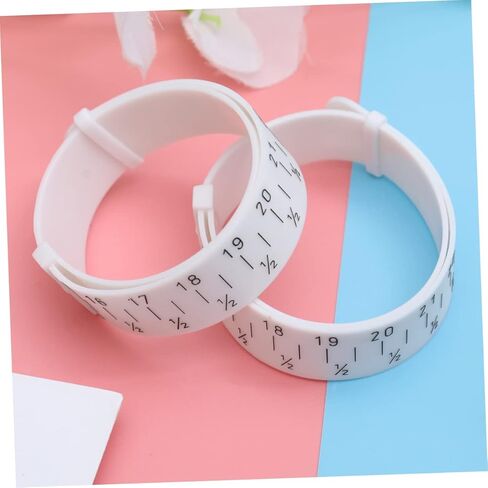 Gadpiparty 2Pcs Bracelet Measuring Ring Accurate Bangle Gauge Tool for Wrist Measurement Durable White Bracelet Measuring Tool for Jewelry Making and Sizing in Saudi Arabia