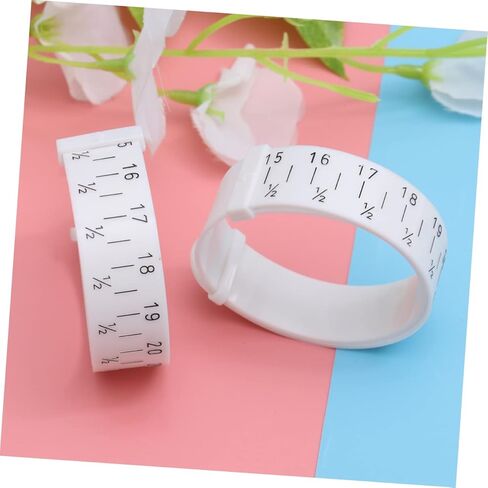Gadpiparty 2Pcs Bracelet Measuring Ring Accurate Bangle Gauge Tool for Wrist Measurement Durable White Bracelet Measuring Tool for Jewelry Making and Sizing in Saudi Arabia
