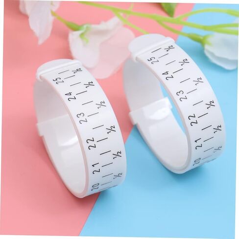 Gadpiparty 2Pcs Bracelet Measuring Ring Accurate Bangle Gauge Tool for Wrist Measurement Durable White Bracelet Measuring Tool for Jewelry Making and Sizing in Saudi Arabia